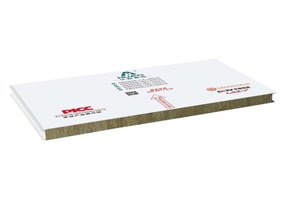 주문 화재 예방을 위한 GMP 표준 열 단열 바위 솜 샌드위치 패널 online manufacture