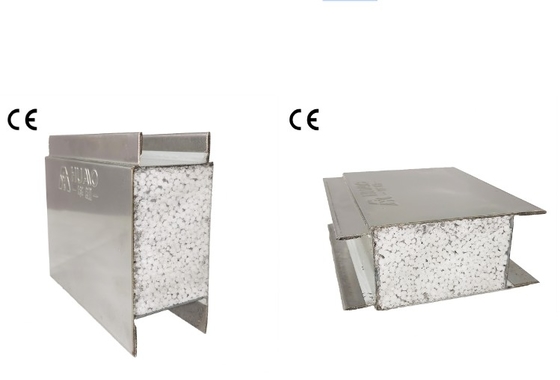 주문 스테인리스 스틸 로크 울 MGO PU 청정실 샌드위치 패널 소음 격리 online manufacture