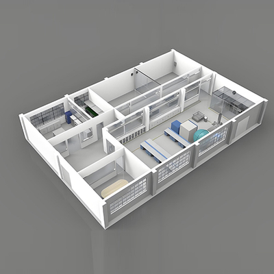 주문 Huuao Modular Clean Room Lab Laboratory Dust Free ISO 5 Cleanroom for Pharmaceuticals Clean Room online manufacture