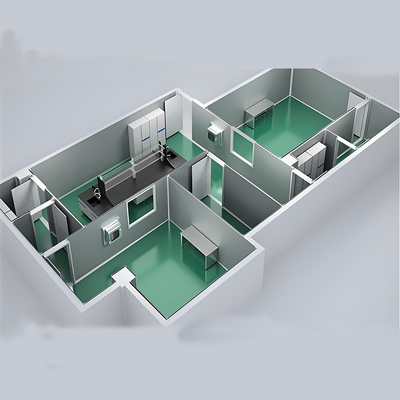 주문 Huuao ISO1-ISO8 Modular Cleanroom for Pharmaceutical Clean Room Partitions 50/75mm Thickness Z Lock EPS Sandwich Panel Cleanroom projects online manufacture