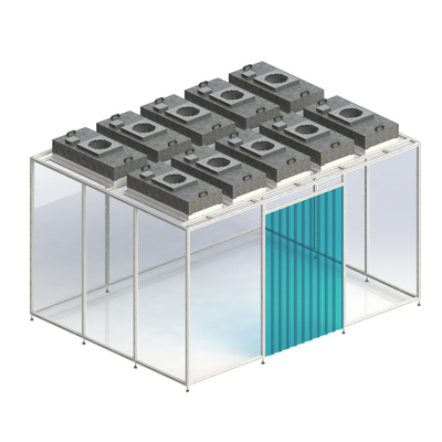 주문 Huuao Pharmaceutical Clean Booth Hard Wall Modular Mobile Cleanroom Custom Cleanroom Softwall Portable HVAC Modular Clean Room Mini Cleanroom online manufacture