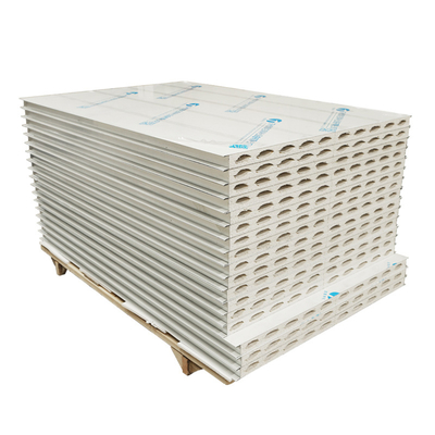 주문 Huaao Fireproof Waterproof Aging Resistant Deformable and Easy Splicing of Magnesium Sulfide Purification Color Steel Sandwich Panel online manufacture
