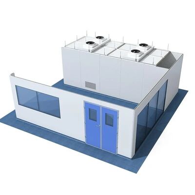 주문 HUAAO 모듈형 미니멀리즘 디자인 ISO 5-8 레벨 사전 제조 된 작업실 및 병원용 청소실 먼지 없는 실험실 공장 온라인 제조
