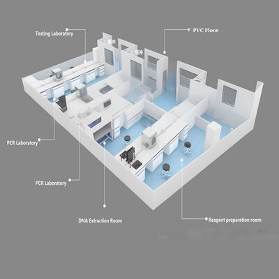 주문 HUAAO 현대 GMP 표준 모듈 청정실 ISO5-ISO9 방화 방지 제조사 병원 연구소 건설 프로젝트 공급자 온라인 제조