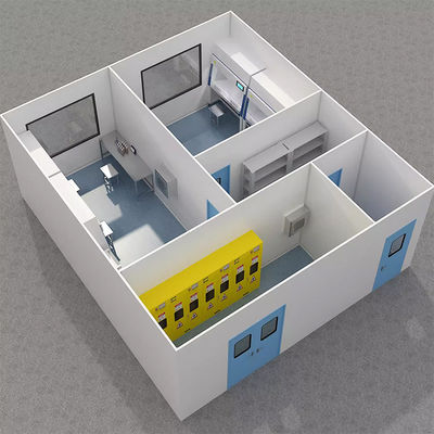 Huuao 클린룸 제조업체 GMP 표준 모듈식 클린룸 프로젝트 공급업체 (병원/수술실용) 분체 도장 강철 패널 클린룸 프로젝트 (제약)