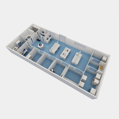 HUAAO 맞춤형 모듈식 클린룸, 현대적인 디자인으로 작업장 및 병원 용도, ISO5-ISO9 청정도 등급